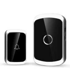 Розумний бездротовий дверний дзвінок (300 м, 60 мелодій), чорний Розумний бездротовий дверний дзвінок (300 м, 60 мелодій), чорний