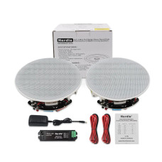 Вбудовані стельові Bluetooth-колонки 150W Herdio 2 шт. 6.5'' (для дому, кухні, спальні, ванної)
