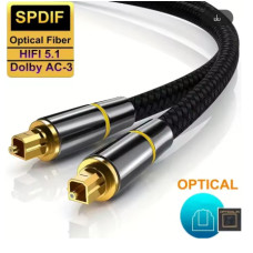 Оптоволоконний кабель Toslink SPDIF 3 м (Zinc Alloy) для ресивера — CYANMI HIFI 5.1 Digital Optical Audio Cable
