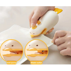 Міні-запайщик пакетів Cute Duck 2в1 (вакууматор + герметизатор, акумуляторний, портативний)