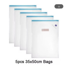 Багаторазові вакуумні пакети 35×50 см 5шт (із зіп-застібкою, для вакууматора та Sous Vide, BPA Free) Багаторазові вакуумні пакети 35×50 см 5шт (із зіп-застібкою, для вакууматора та Sous Vide, BPA Free)