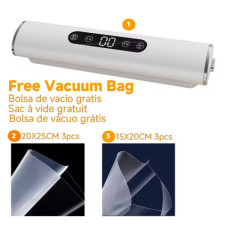 Професійний вакууматор для продуктів 2025 (вакуумний пакувальник, 30 см, 4 режими, LCD дисплей) Професійний вакууматор для продуктів 2025 (вакуумний пакувальник, 30 см, 4 режими, LCD дисплей)