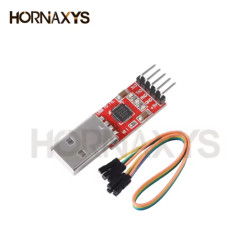 Модуль перетворювач CP2102 USB–TTL (адаптер USB 2.0 у UART, 6 pin, з кабелем)
