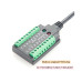 Промисловий USB–RS232/485/422/TTL ізольований конвертер PCM-KW-469 (FT232RL, USB-C/USB-A, 4-в-1)