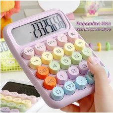 Калькулятор Dopamine Candy Color, 12-розрядний, великий екран, ретро-дизайн, Фіолетовий (purple)