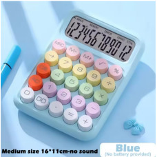 Калькулятор Dopamine Candy Color, 12-розрядний, великий екран, ретро-дизайн, Синій (blue)
