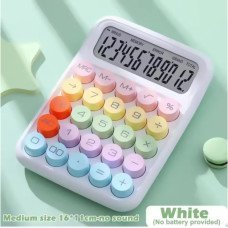 Калькулятор Dopamine Candy Color, 12-розрядний, великий екран, ретро-дизайн, Білий (white)