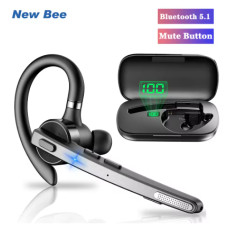 Гарнітура New Bee M53 Bluetooth 5.1 (з шумозаглушенням, hands-free, для лівого та правого вуха)