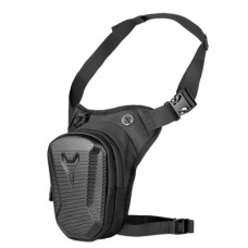 Водонепроникна мотоциклетна сумка на ногу/пояс (захисна жорстка оболонка, чорна)