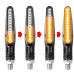 Універсальні LED-повороти для мотоцикла (M10, 335SMD, бігуча стрічка, 2 шт, Flowing Yellow)