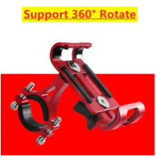 Металевий тримач для телефону на мотоцикл/велосипед (червоний, 360°)