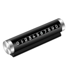 Парковочна табличка для авто (з алюмінієвим корпусом, змінні цифри) Чорний