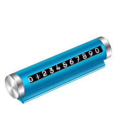 Парковочна табличка для авто (алюмінієвий корпус, змінні цифри), синя