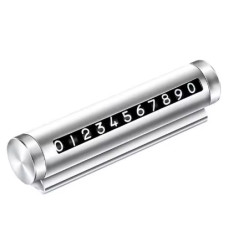 Парковочна табличка для авто (з алюмінієвим корпусом, змінні цифри) Сірий