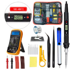 Набір електричного паяльника 80W з цифровим LCD‑дисплеєм і регульованою температурою Набір електричного паяльника 80W з цифровим LCD‑дисплеєм і регульованою температурою