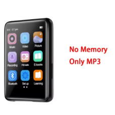 MP3-плеєр з сенсорним екраном 2.5'', Bluetooth 5.0, e-book, чорний (без пам’яті, з навушниками)