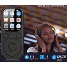 Портативний MP3-плеєр із Bluetooth 5.4 (підтримка microSD до 128ГБ) чорний