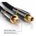 Оптоволоконний кабель (2м Zinc Alloy) для ресивера, CYANMI HIFI 5.1 Digital Optical Audio Cable