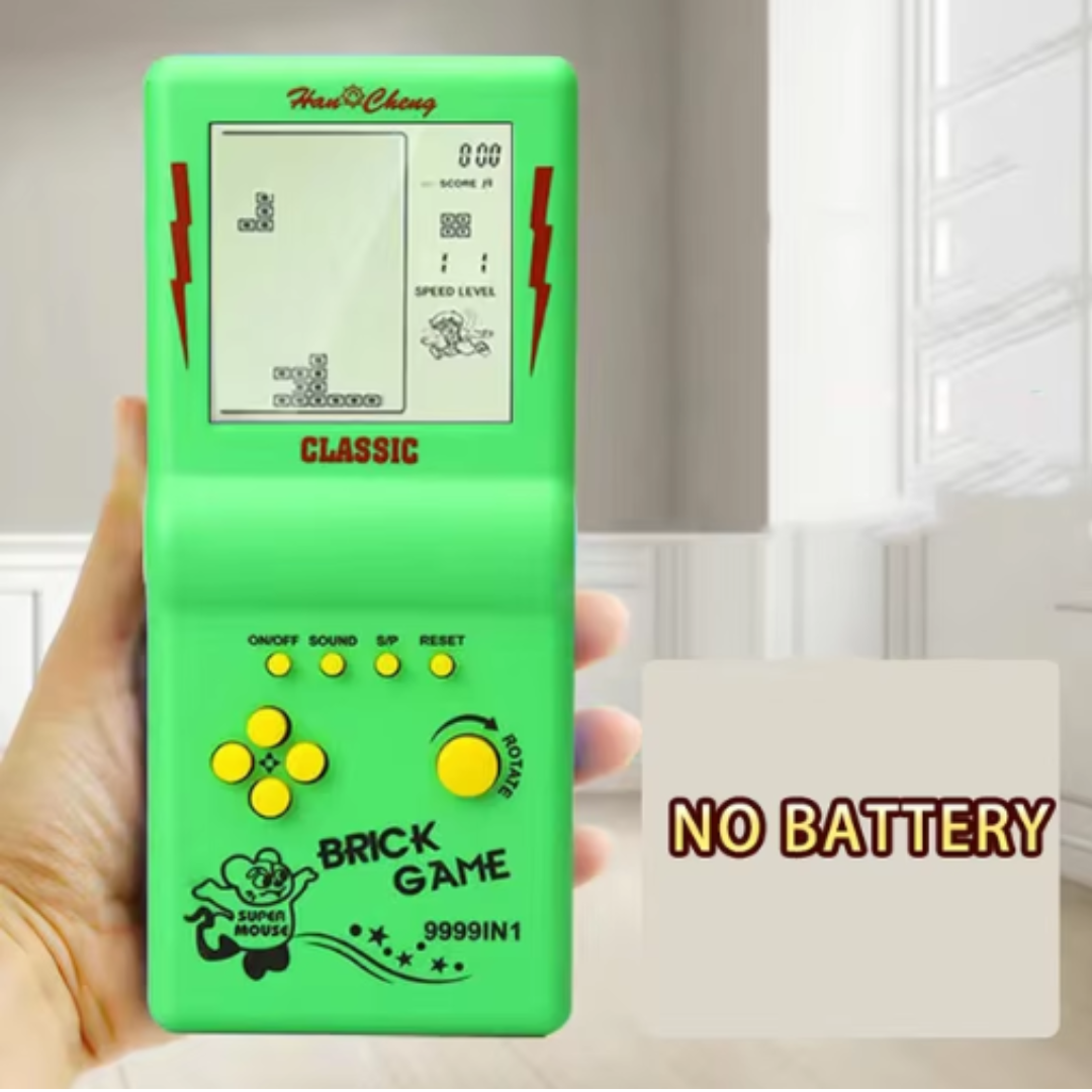 Портативна гра Тетріс LZAKMR з 23 вбудованими іграми, green