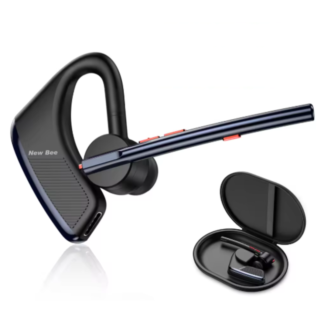 Бездротова Bluetooth Гарнітура New Bee M50 Blue із чохлом у комплекті