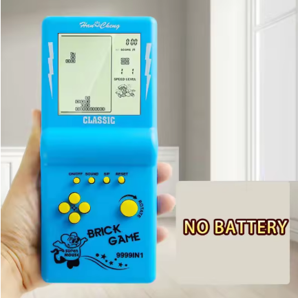 Портативна гра Тетріс LZAKMR з 23 вбудованими іграми. синій