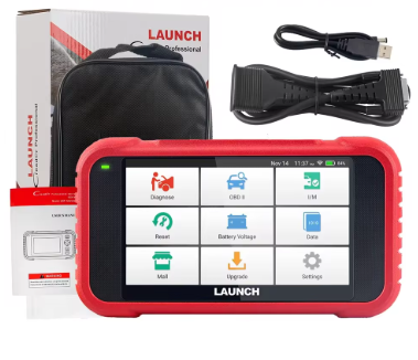 Діагностичний сканер LAUNCH CRP123E V2.0 (OBD2 сканер для авто, діагностика двигуна, коробки передач, ABS, SRS)