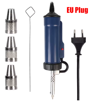 Електричний вакуумний оловоотсос ADT03 (синій)