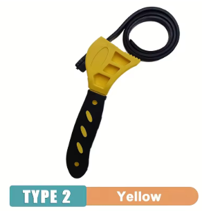 Ремінний ключ 6 дюймів – багатофункціональний інструмент для фільтрів та гайок (жовтий)