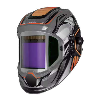 Зварювальна маска ANDELI (автоматичне затемнення, панорамний огляд 180°, живлення від сонячної батареї)