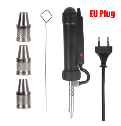 Електричний вакуумний оловоотсос ADT03 чорний