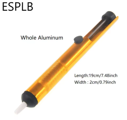 Алюмінієвий вакуумний оловоотсос для демонтажу припою (Золотий колір)