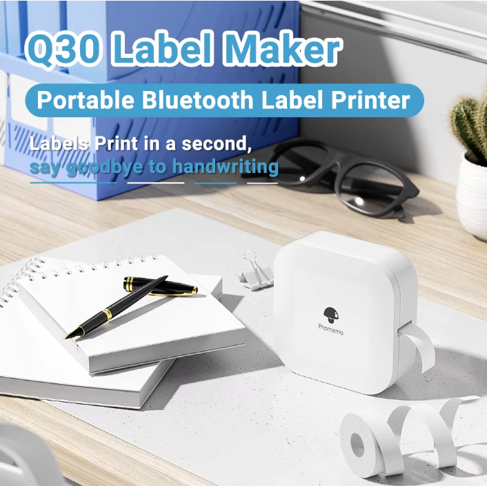 Принтер етикеток Q30 (Bluetooth, термодрук 6 мм / 12 мм / 14 мм / 15 мм)