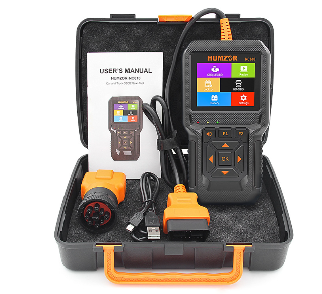 HUMZOR NC610 OBD2 / J1939 сканер для авто 12/24V (легкові та вантажні авто)
