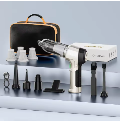 Міні автомобільний пилосос SZUK 9998700PA з функцією всмоктування, видування та надування (Max 4Hapa Bag)