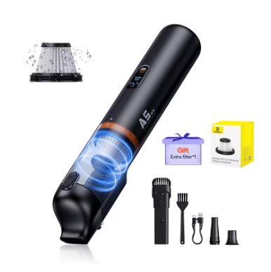 Baseus A5 Air — Потужний бездротовий пилосос для авто та дому (with filter gift)