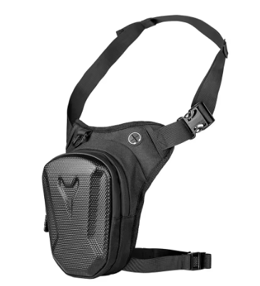 Водонепроникна мотоциклетна сумка на ногу/пояс (захисна жорстка оболонка, чорна)