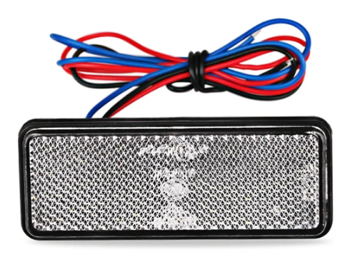 Світлодіодний стоп-сигнал для мотоцикла (універсальний задній габарит, Білий)