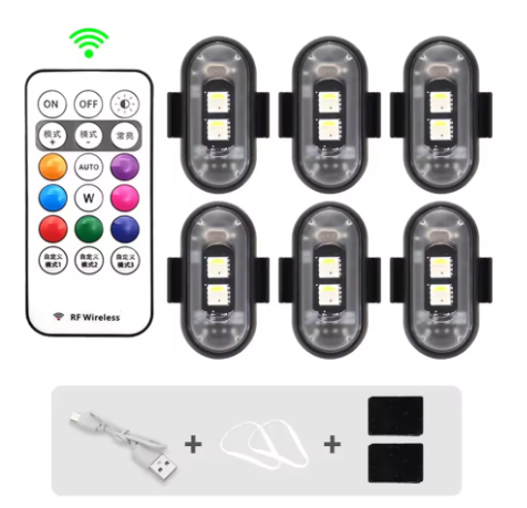 Бездротові LED стробоскопи з пультом 6 шт