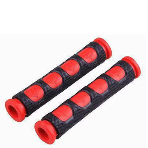 Універсальні силіконові накладки на гальмівні та зчепні ручки мотоцикла, червоні (2 шт.)
